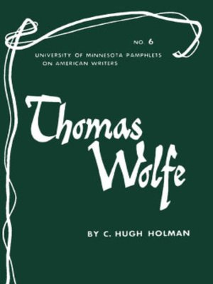 cover image of Thomas Wolfe--American Writers 6
